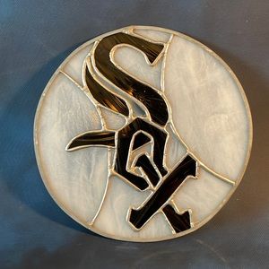 White Sox Leaded Glass